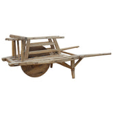 Antique Natural Waxed Finish Chinese Farm Cart